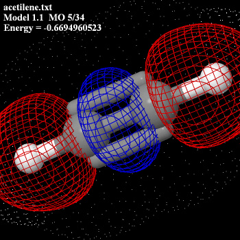 acetilene orbitale molecolare